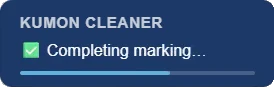 Status: Completing marking