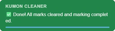 Status: Done, all marks cleared and marking completed